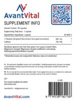 L-Theanine & Caffeine – 200 mg : 100 mg Aminozuren AvantVital 8