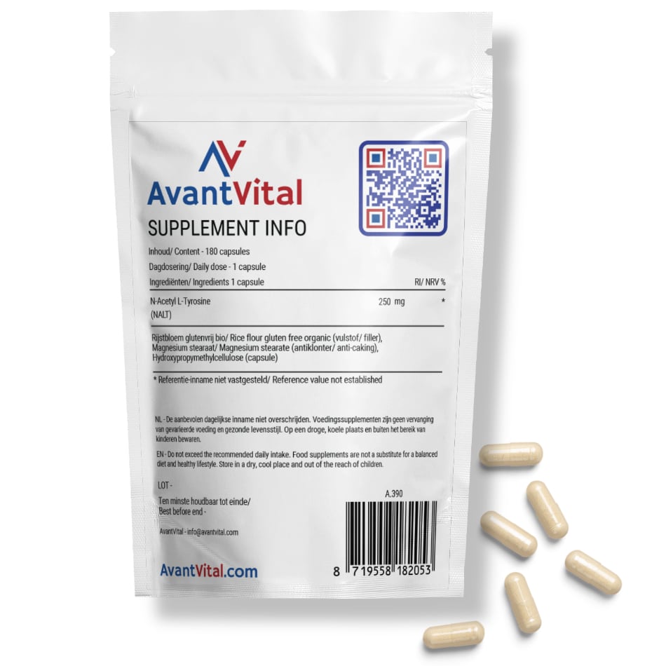 N-Acetyl L-Tyrosine (NALT) – 250 mg AvantVital AvantVital 4