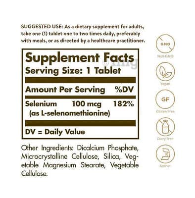 Gistvrij selenium – 100 mcg Nutriënten type AvantVital 3