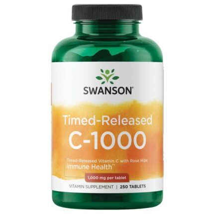 Time-release C-1000 met rozenbottel – 1.000 mg Nutriënten type AvantVital